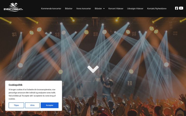 Zrzut ekranu eventyrbeat.dk