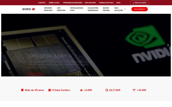 Screenshot von eveo.com.br