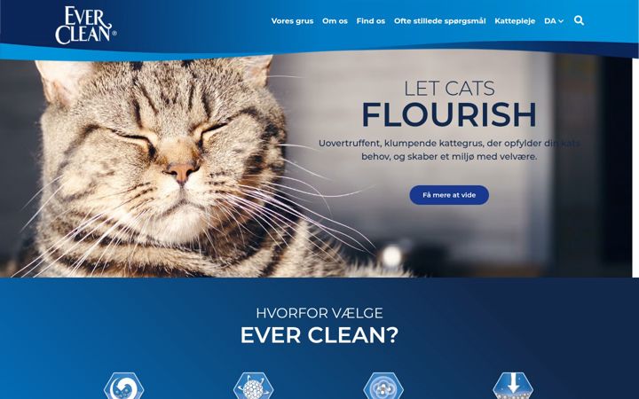 Ekrano kopija ever-clean.dk