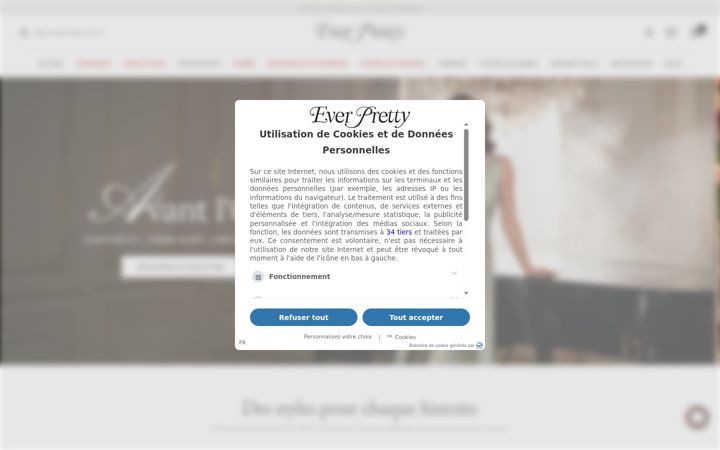 Screenshot of ever-pretty.fr