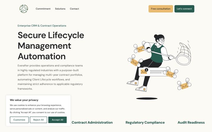 Screenshot of everafterinnovations.com