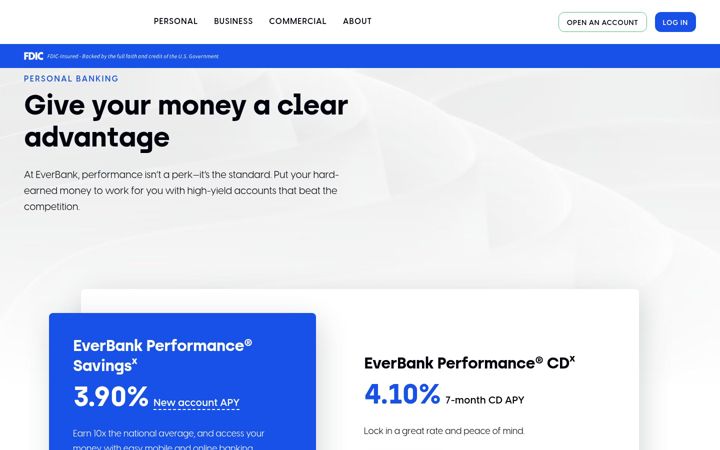 Screenshot of everbank.com