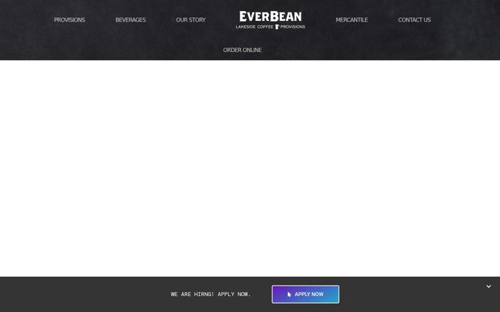 Screenshot di everbeancoffee.co