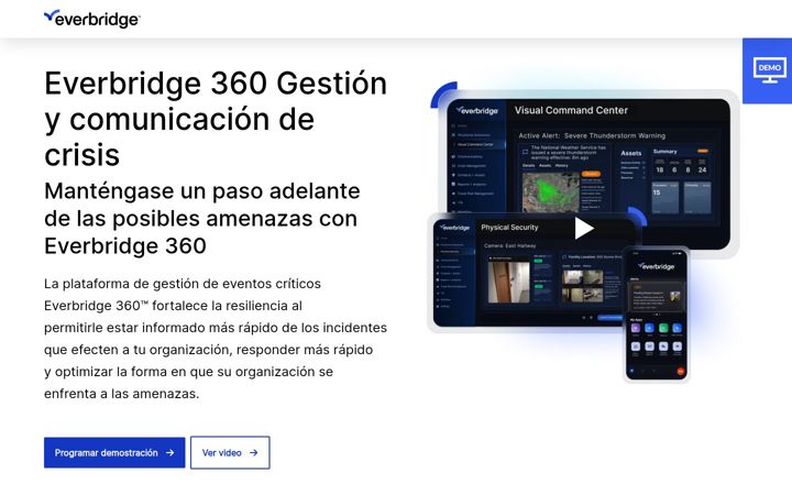 Screenshot von everbridge.es