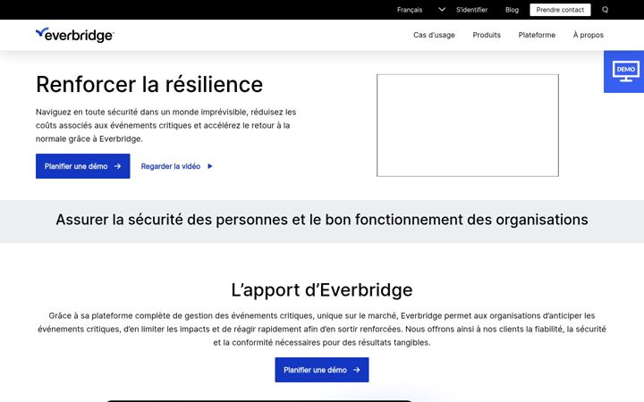 Screenshot of everbridge.fr