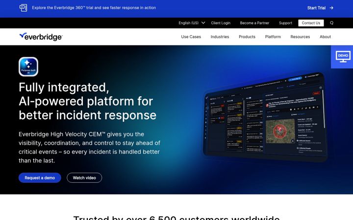 Screenshot of everbridge.nl