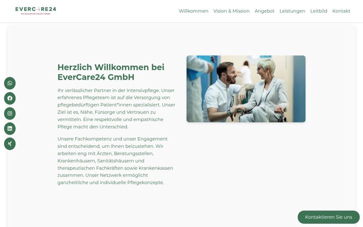 Screenshot of evercare24.com