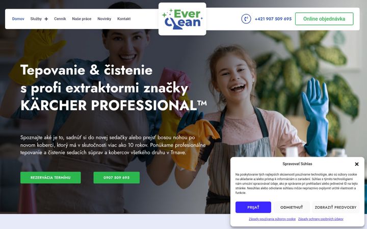 Screenshot di everclean.sk