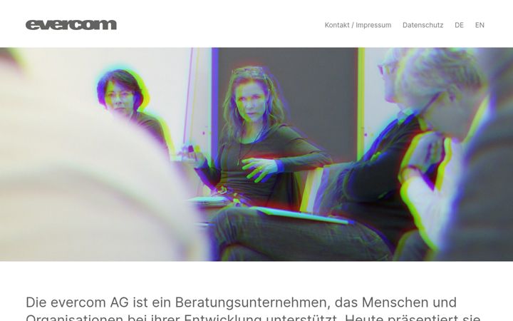 Screenshot of evercom.de