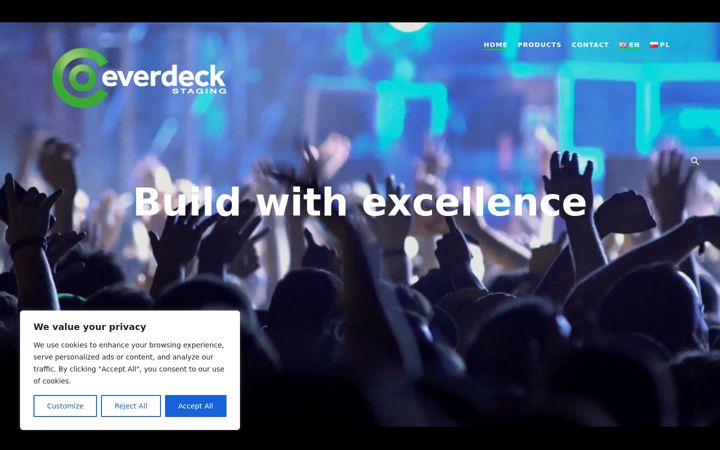 Screenshot of everdeck-staging.com