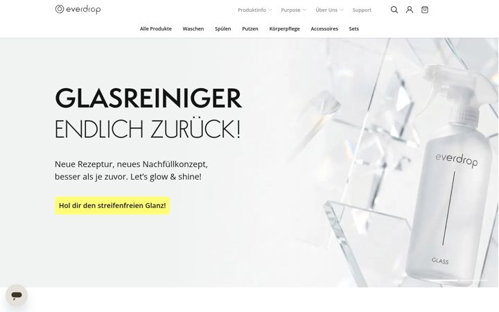 Screenshot ta' everdrop.ch