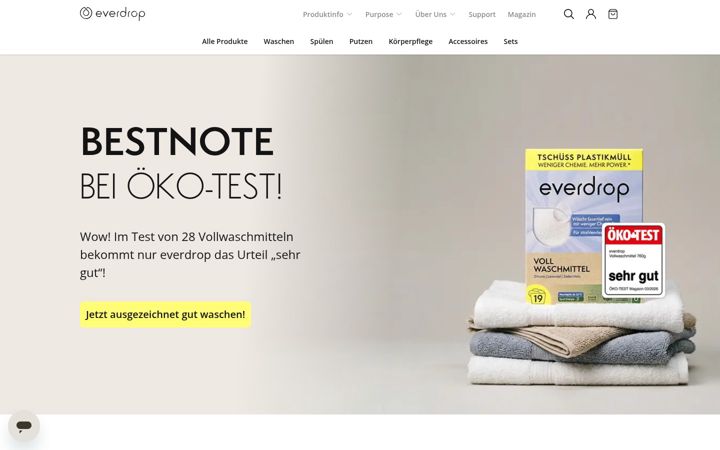 Screenshot of everdrop.com