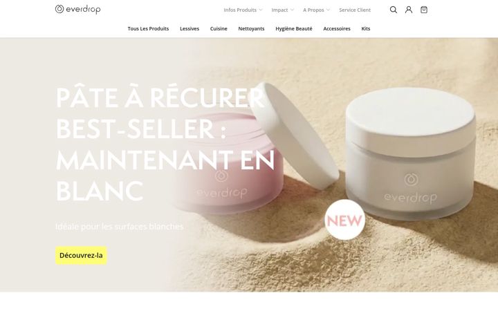 Screenshot of everdrop.fr