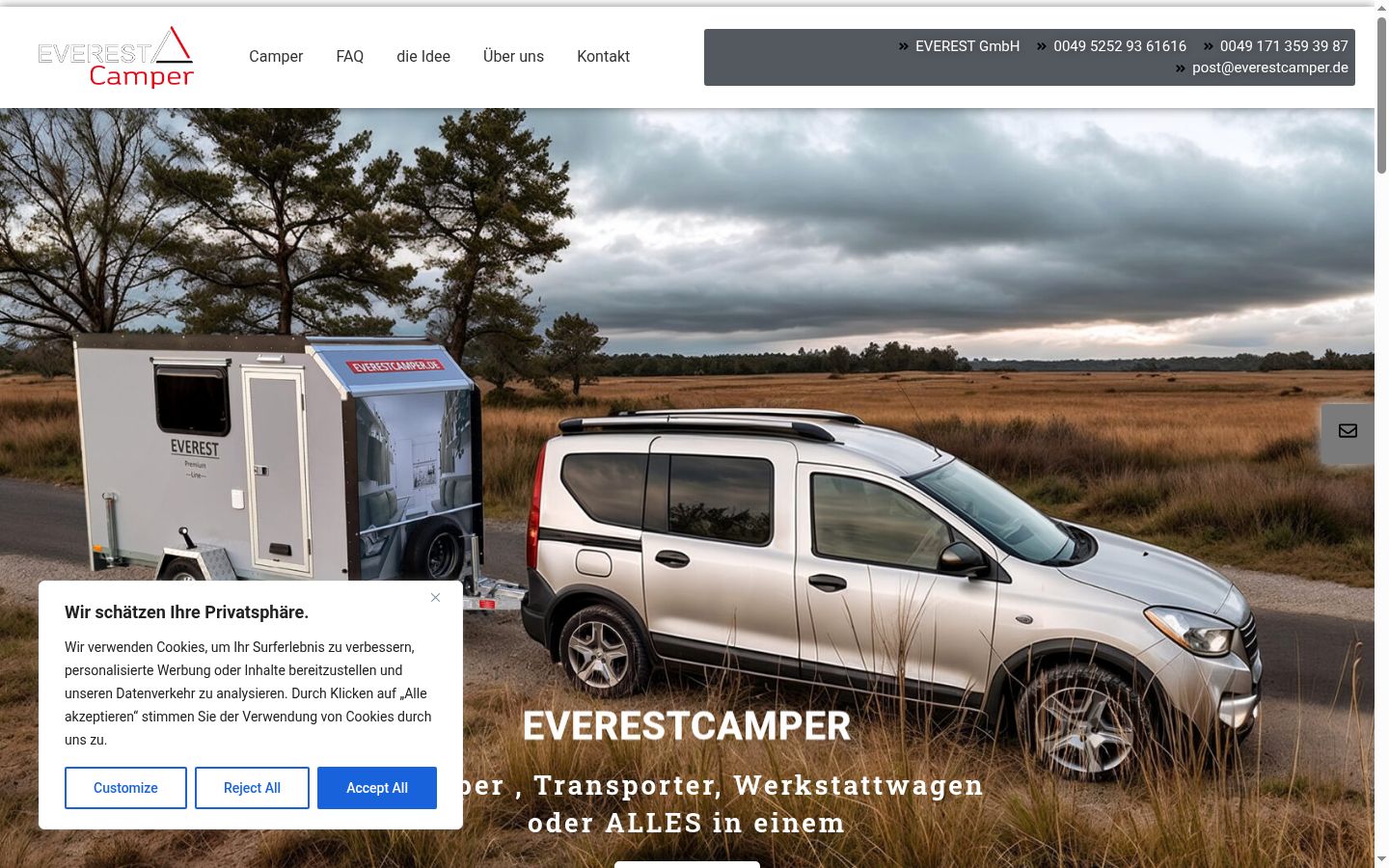 Ekrānuzņēmums ar piekrišanas baneri, kas tika rādīts pirms jebkādas mijiedarbības