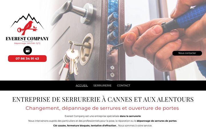 Screenshot of everestcompany.fr