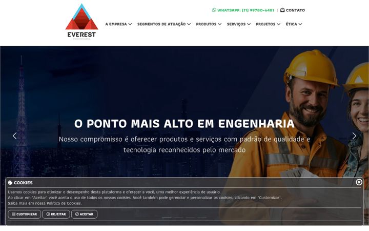 Screenshot ta' everestengenharia.com.br