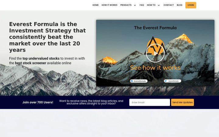 Screenshot of everestformula.com