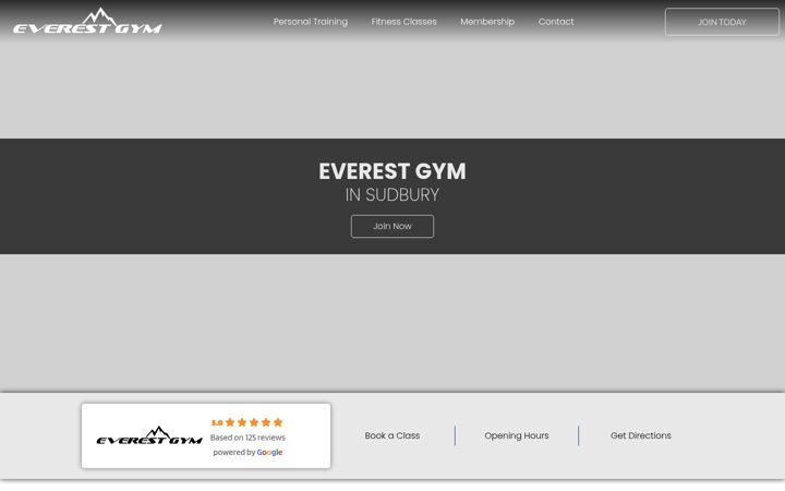 Captura de pantalla de everestgym.co.uk
