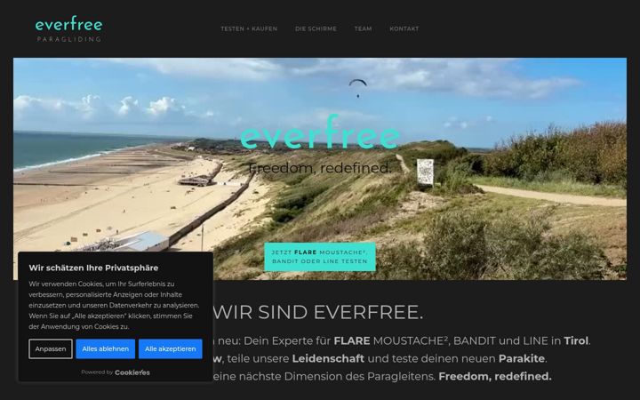 Screenshot of everfree.at