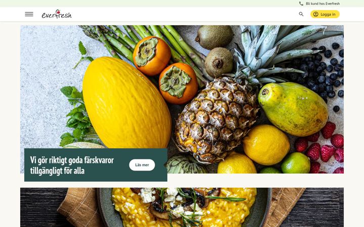 Screenshot of everfresh.se