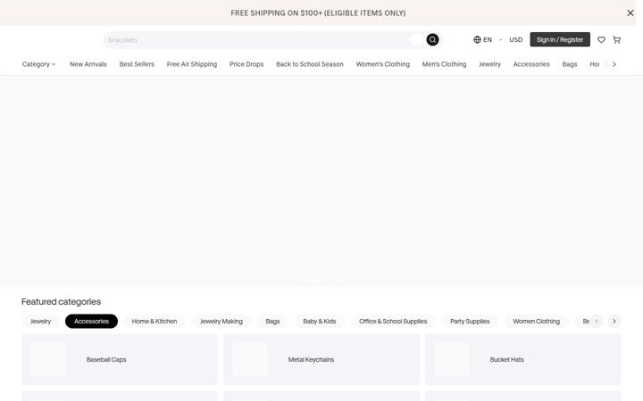 Screenshot of everfulwholesale.com