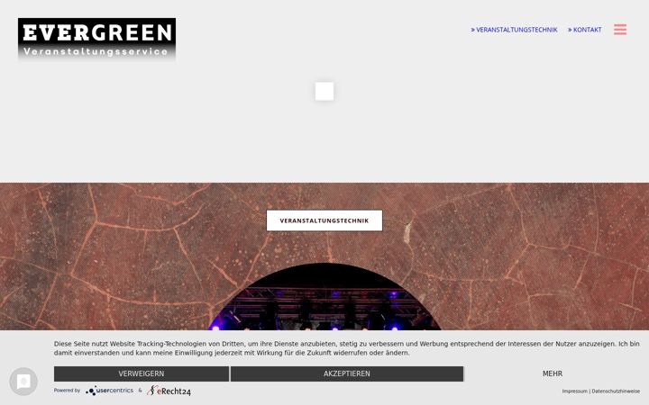 Ekrānuzņēmums no evergreen-agentur.de