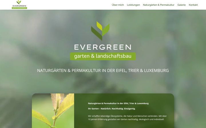 Screenshot of evergreen-eifel.de