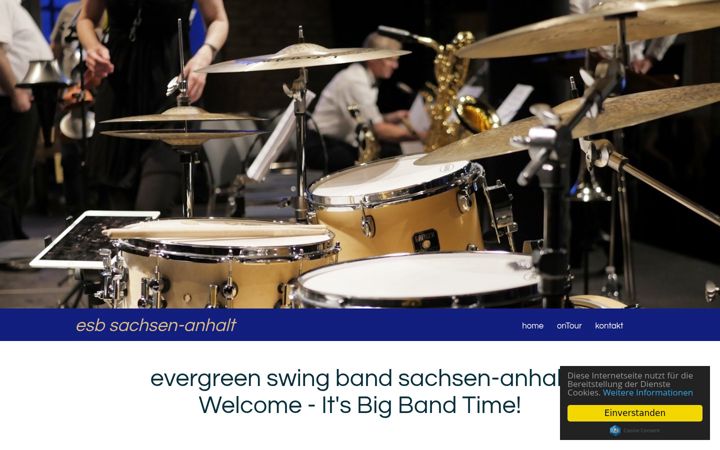 Ekrānuzņēmums no evergreen-swing-band.de