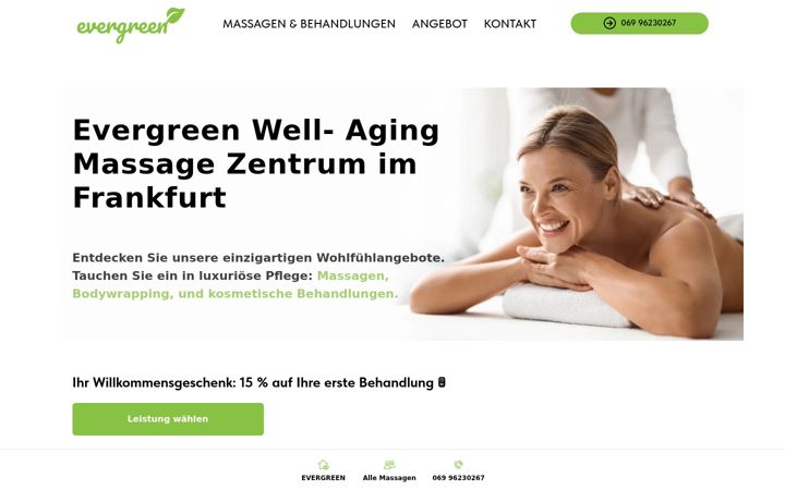 Screenshot of evergreen-wellaging.de