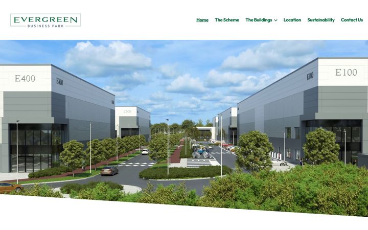 Skærmbillede af evergreenbusinesspark.ie