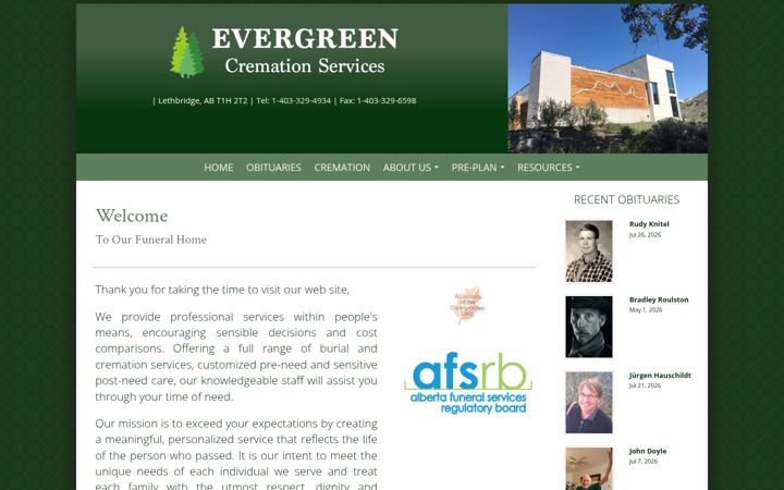 Képernyőkép: evergreenfh.ca