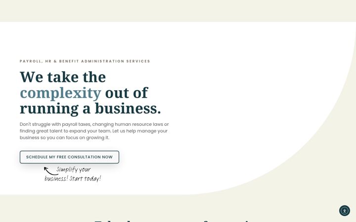 Screenshot of evergreenpeo.com
