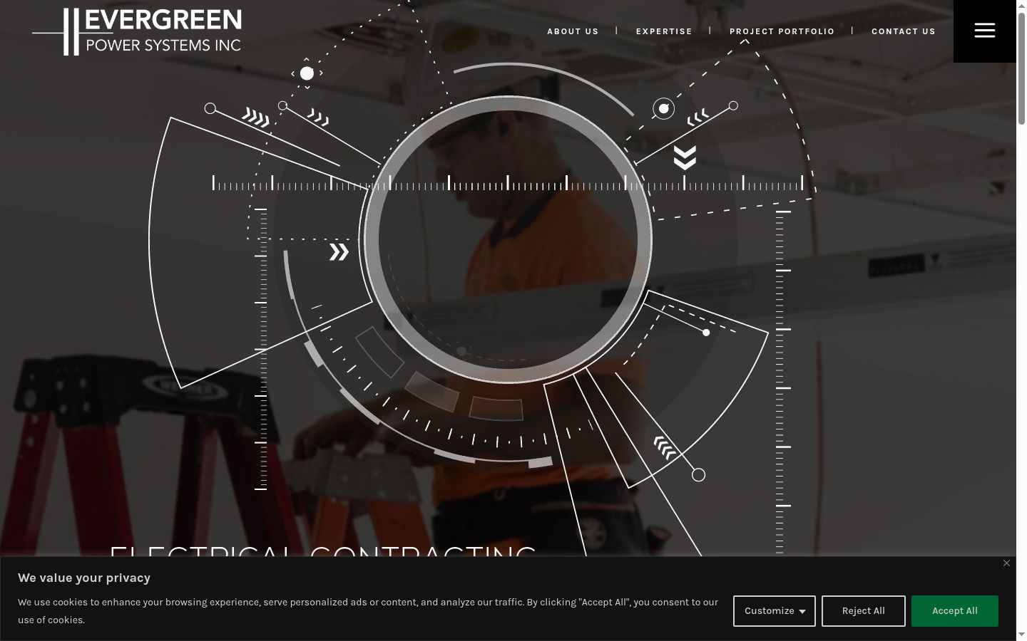 Captura de pantalla del banner de consentimiento mostrado antes de cualquier interacción
