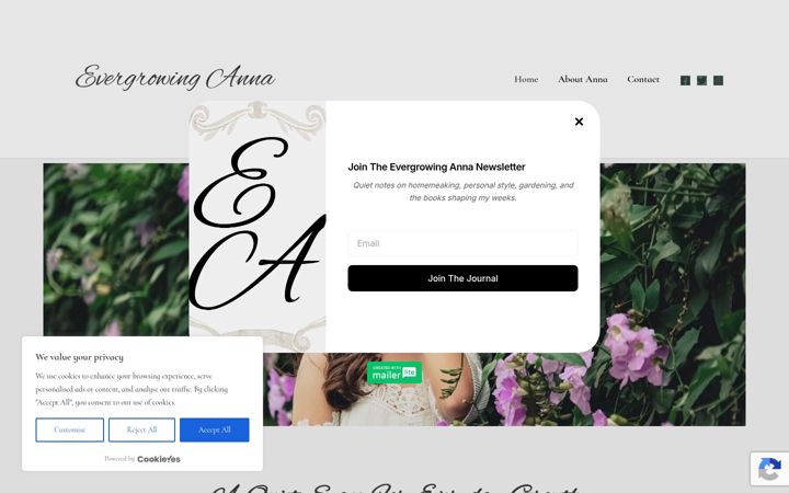 Screenshot of evergrowing-anna.com