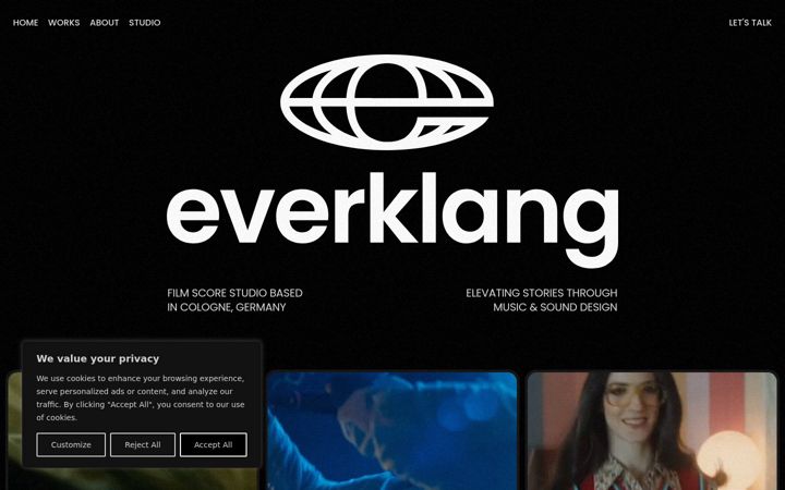 Screenshot of everklang.com