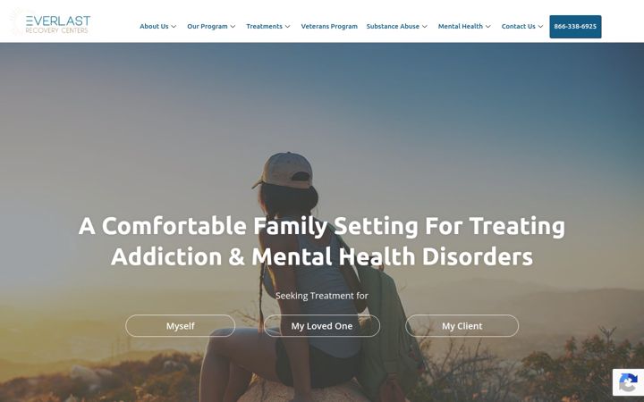 Screenshot of everlastrecovery.com