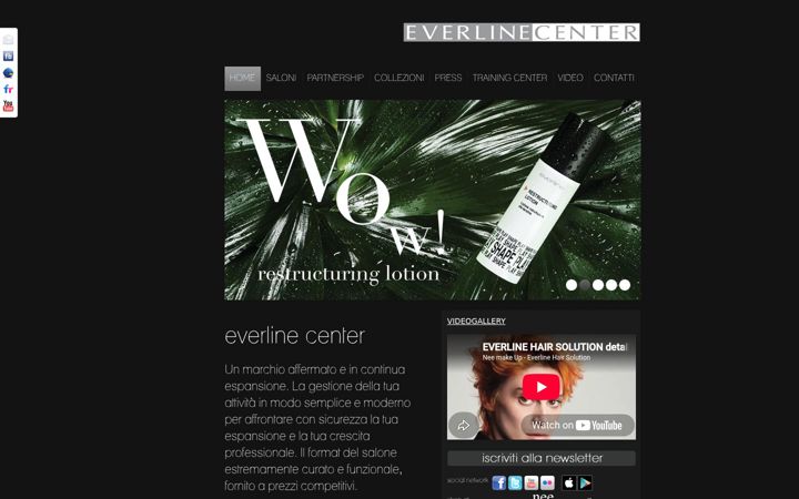 Ekraanipilt saidist everlinecenter.it