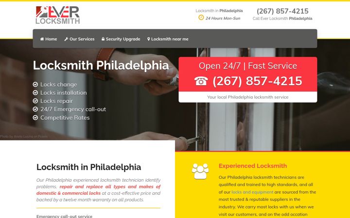 Screenshot of everlocksmith.com