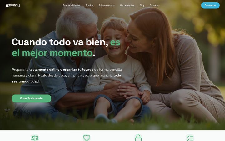 Screenshot of everly.es