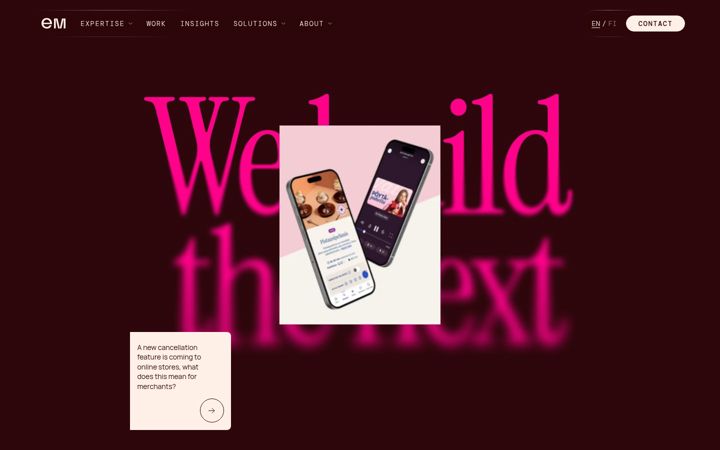 Screenshot di evermade.fi