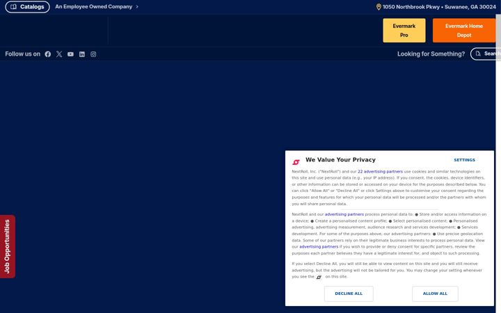 Screenshot of evermark-lnl.com