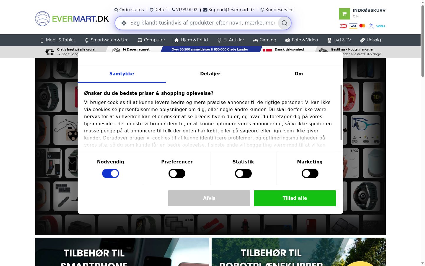 Zrzut ekranu banera zgody wyświetlanego przed jakąkolwiek interakcją