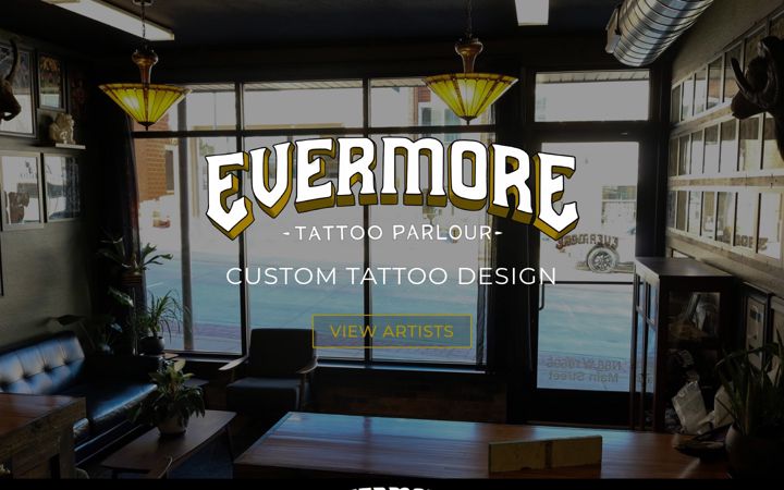 Screenshot of evermoretattooparlour.com