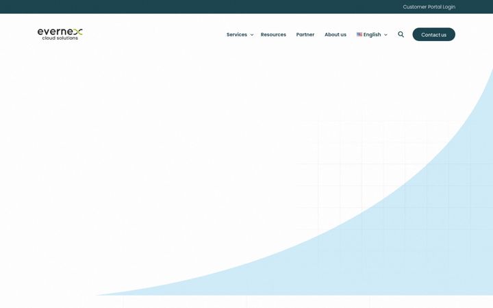 Screenshot ta' evernex.cloud