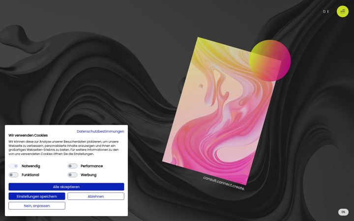 Screenshot of evernine-group.de