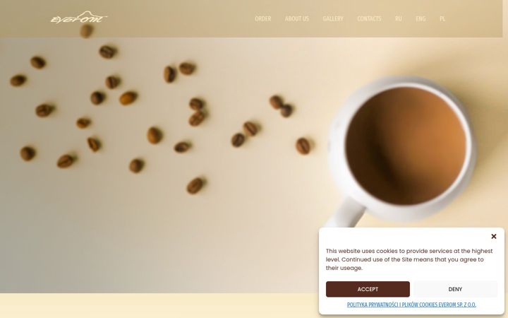 Screenshot of everom.eu