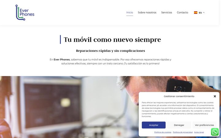 Screenshot of everphones.es