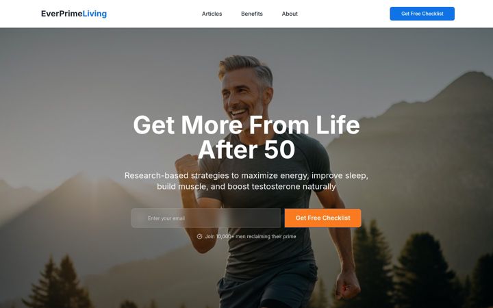Screenshot of everprimeliving.com