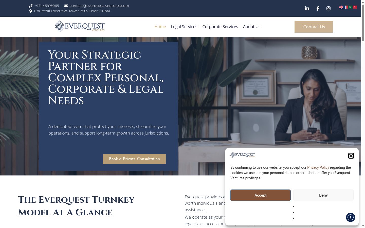 Ekraanipilt nõusolekubännerist, mida näidati enne mis tahes suhtlust