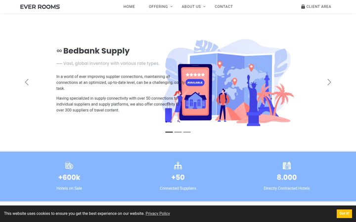 Screenshot of everrooms.com